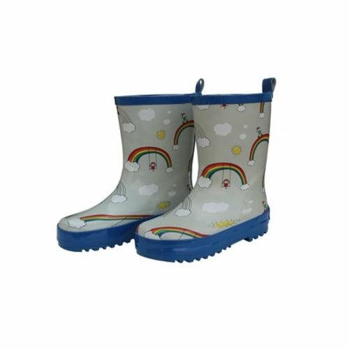 Foxfire for Kids FOX-600-18-5 Childrens Rainbow Rain Boot - Size 5,